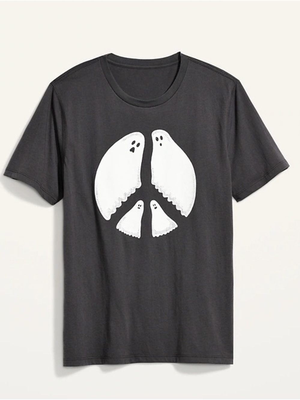 Old Navy ☮️ Ghost Peace Sign Halloween Tee